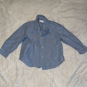 Ralph Lauren blue chambray boys button down shirt 18M